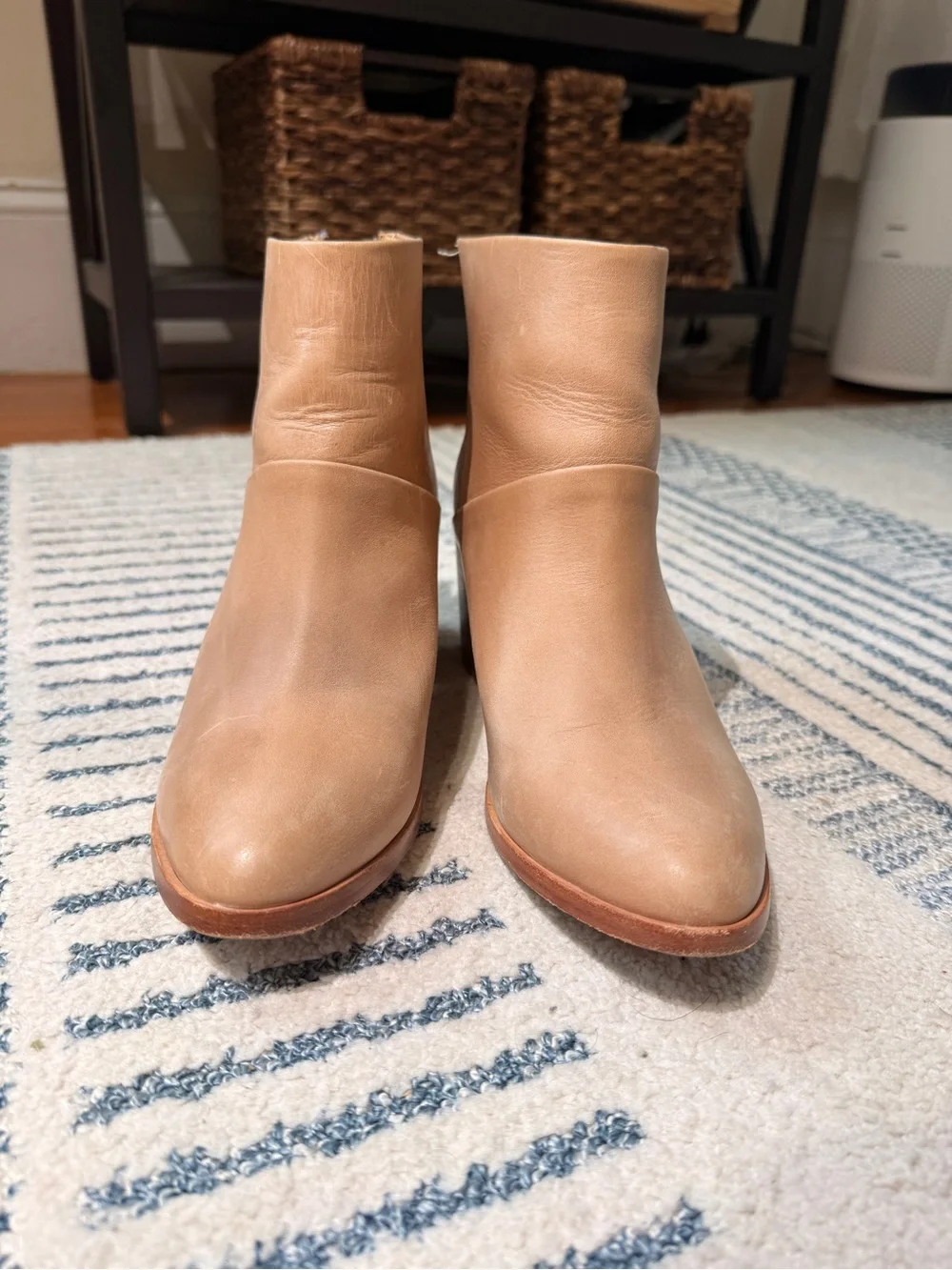 Nisolo Dari Boot 2.0 | Tan Leather Block-Heel Ankle Boots